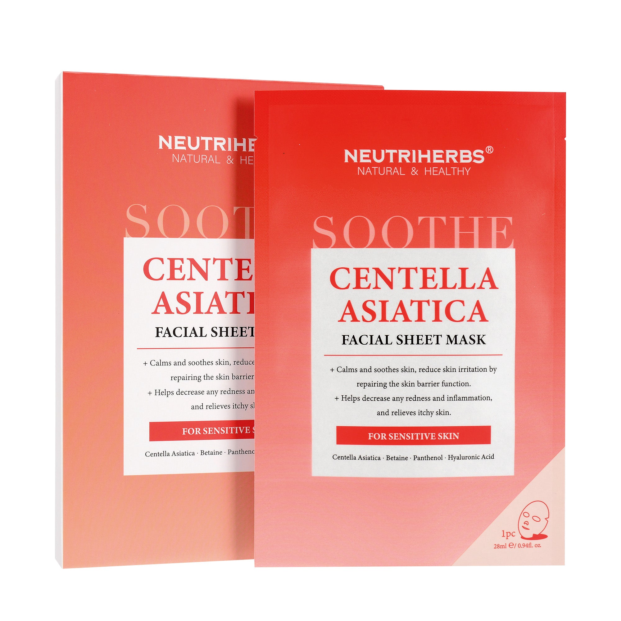 Centella Asiatica Soothing Facial Sheet Mask