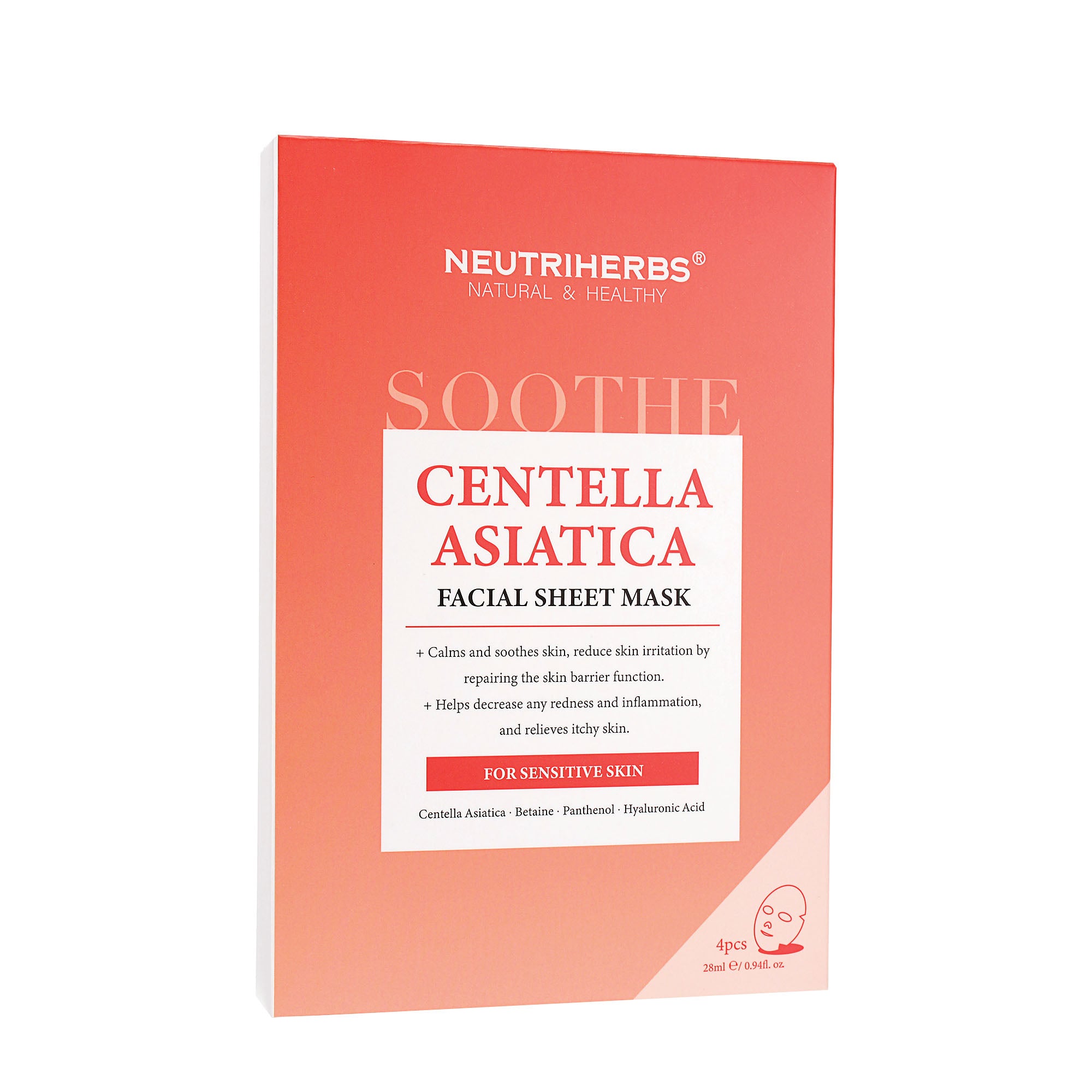 Centella Asiatica Soothing Facial Sheet Mask