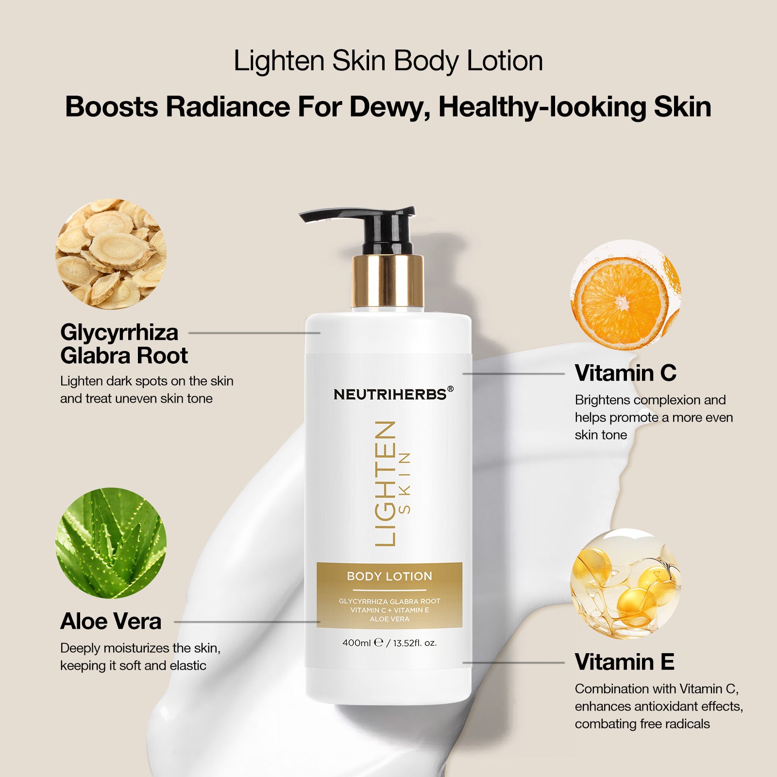 Lighten Skin Body Lotion - 400ml