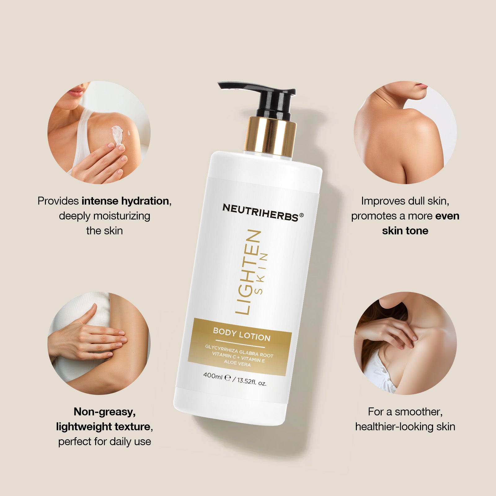 Lighten Skin Body Lotion - 400ml