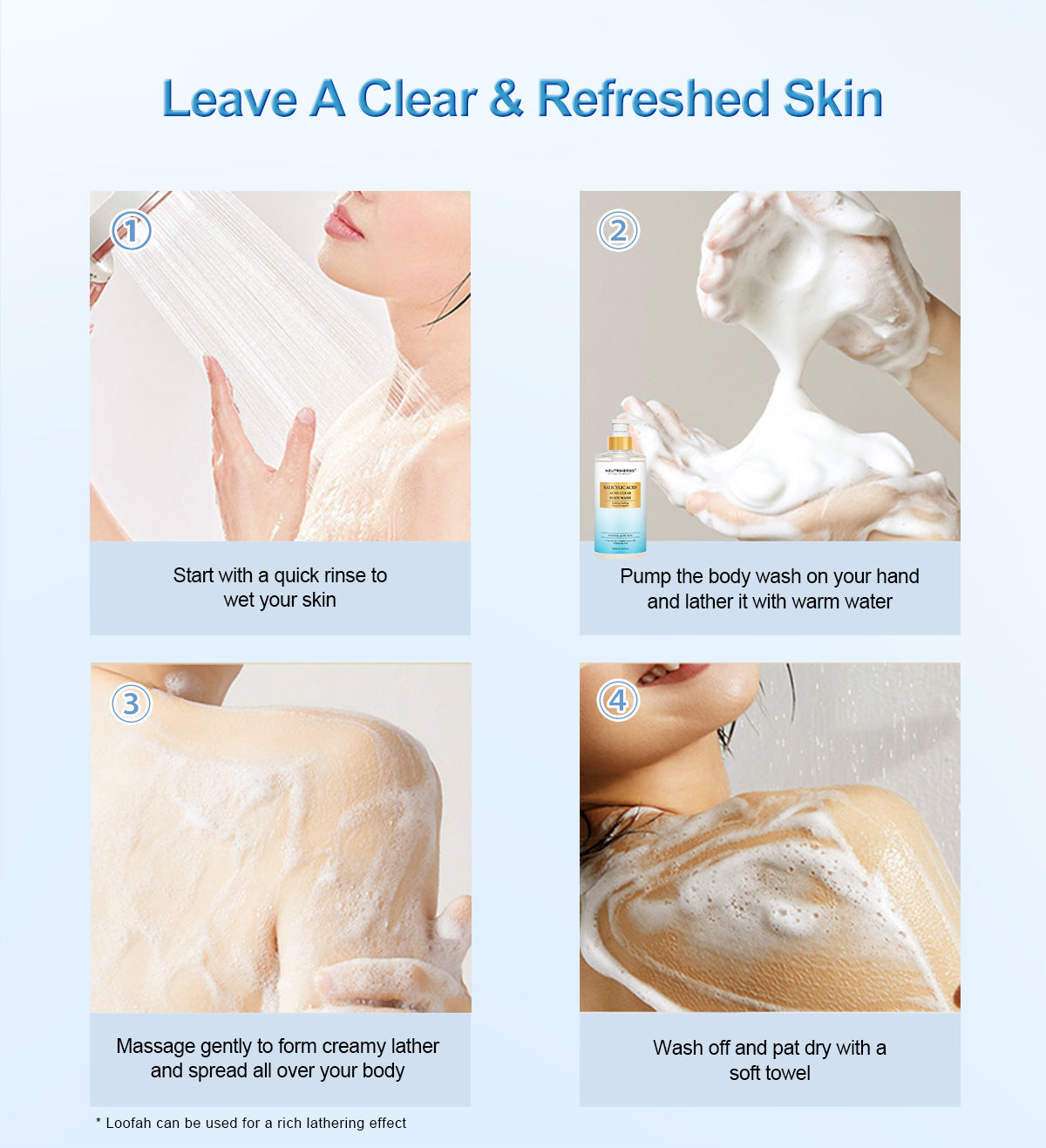 Salicylic Acid Body Wash For Acne Prone Skin -500ml