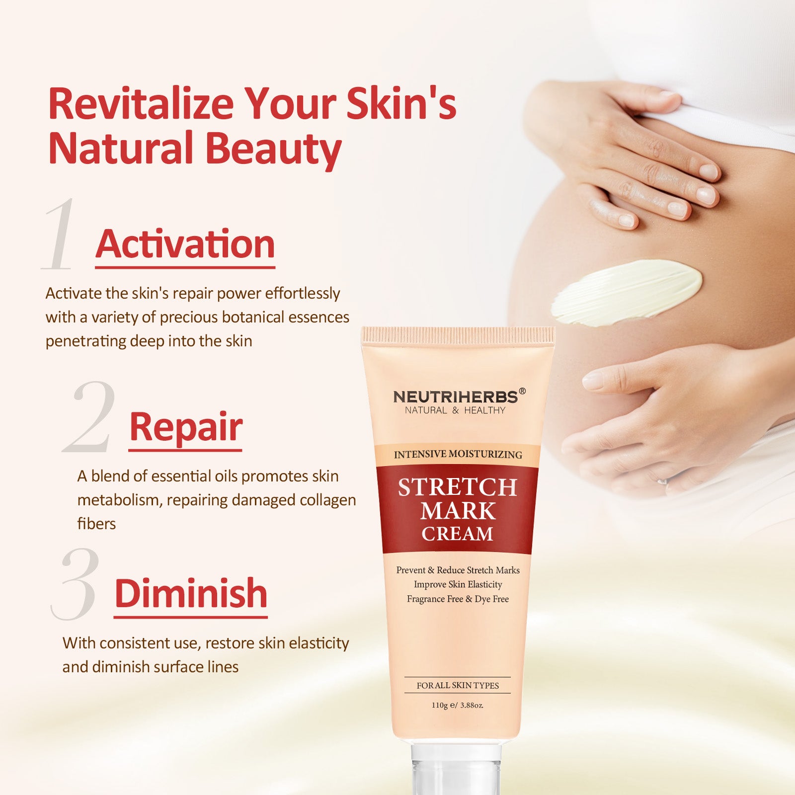 Intensive Stretch Mark Cream For  Smoother Resilient Skin