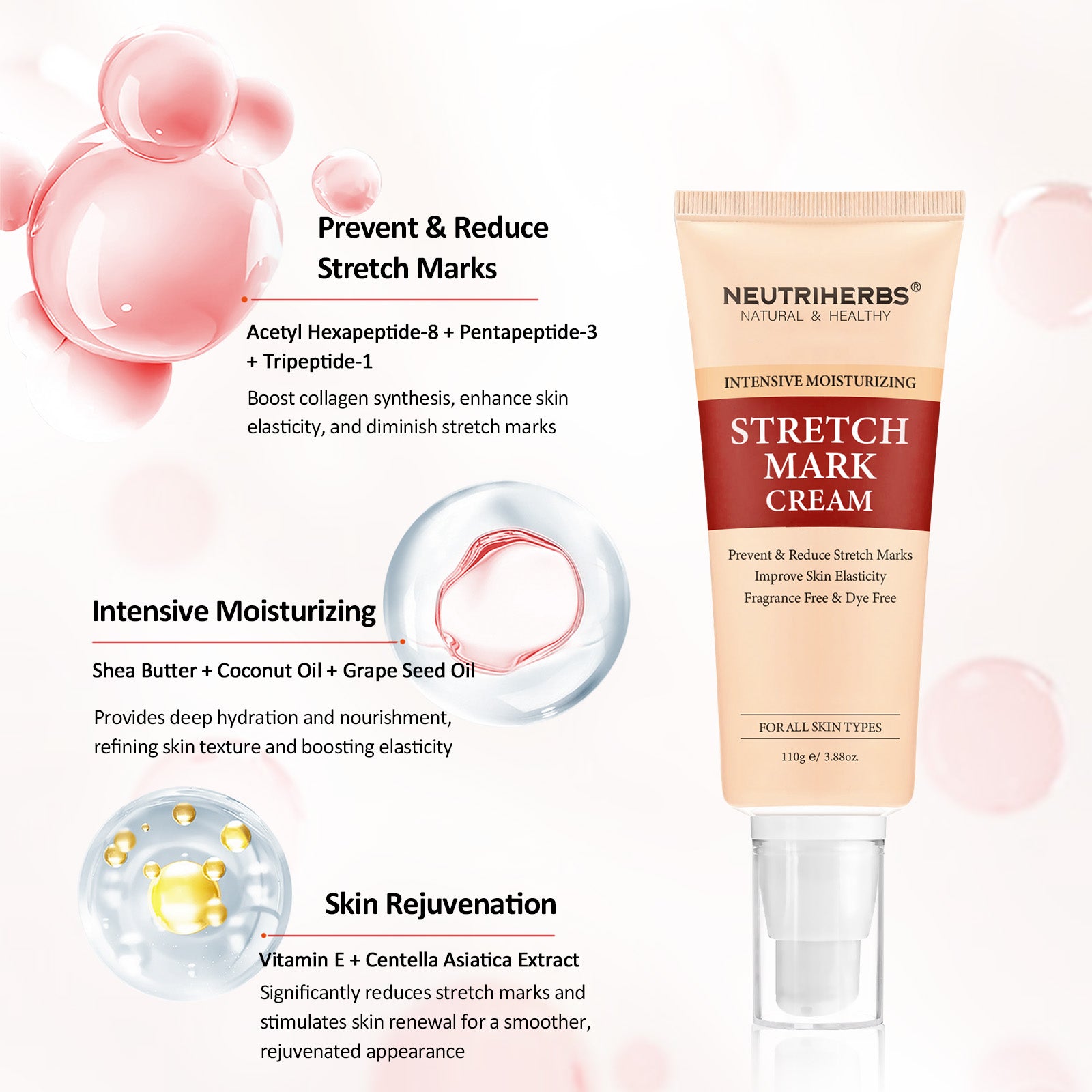 Intensive Stretch Mark Cream For  Smoother Resilient Skin