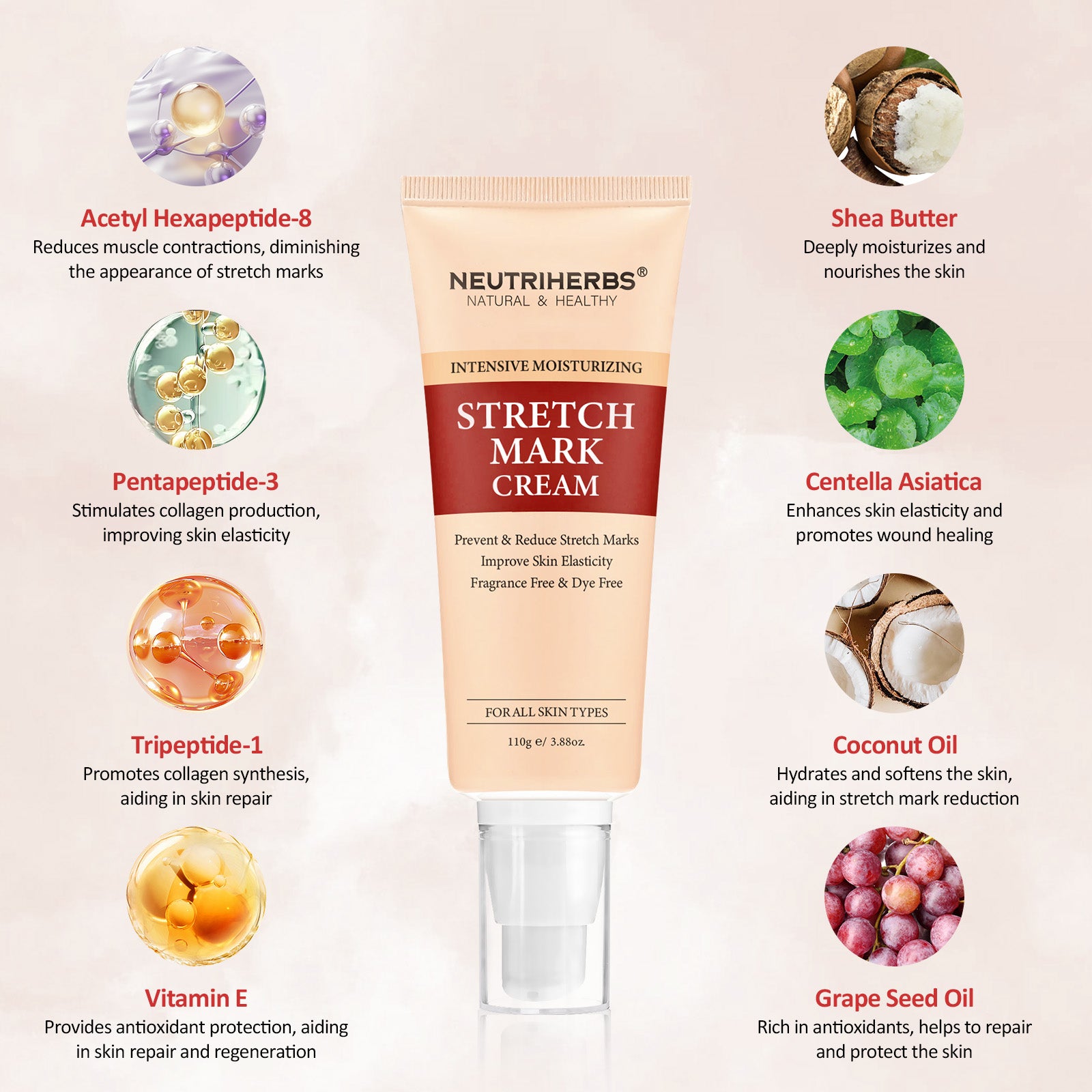 Intensive Stretch Mark Cream For  Smoother Resilient Skin