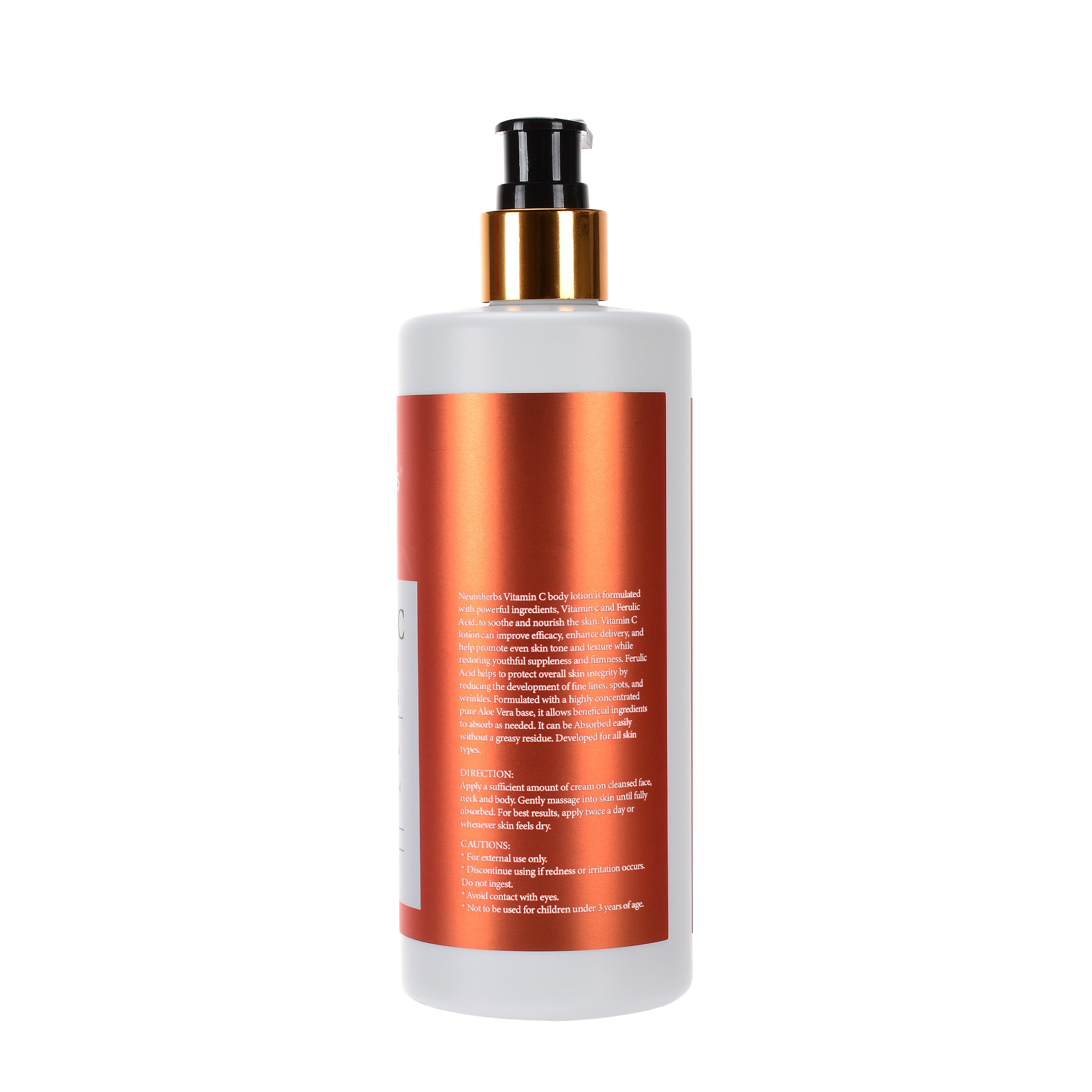 Vitamin C Brightening & Glow Body Lotion (With Ferulic Acid) - 400ml