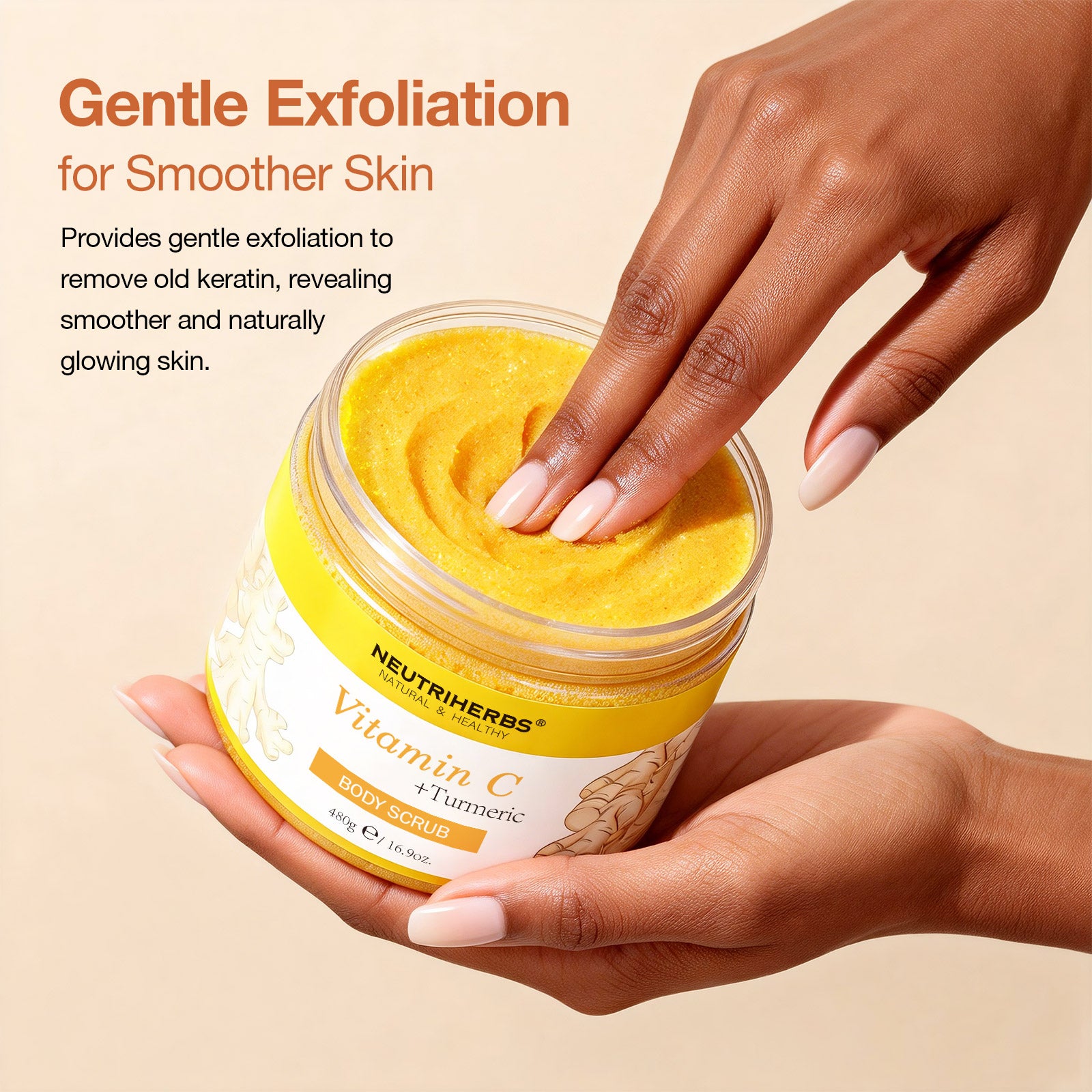 Vitamin C Turmeric Exfoliating Glow Body Scrub - 480g