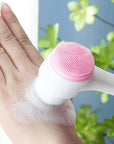 3D Silicone Double Sided Face Cleansing Brush