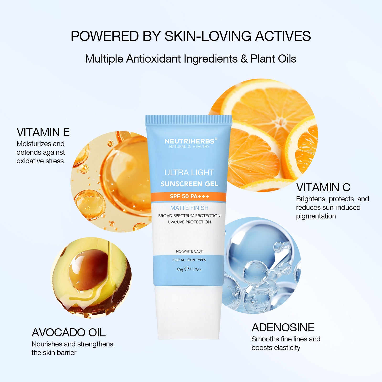 Ultra Light SPF 50 PA+++ Sunscreen Gel | 50g