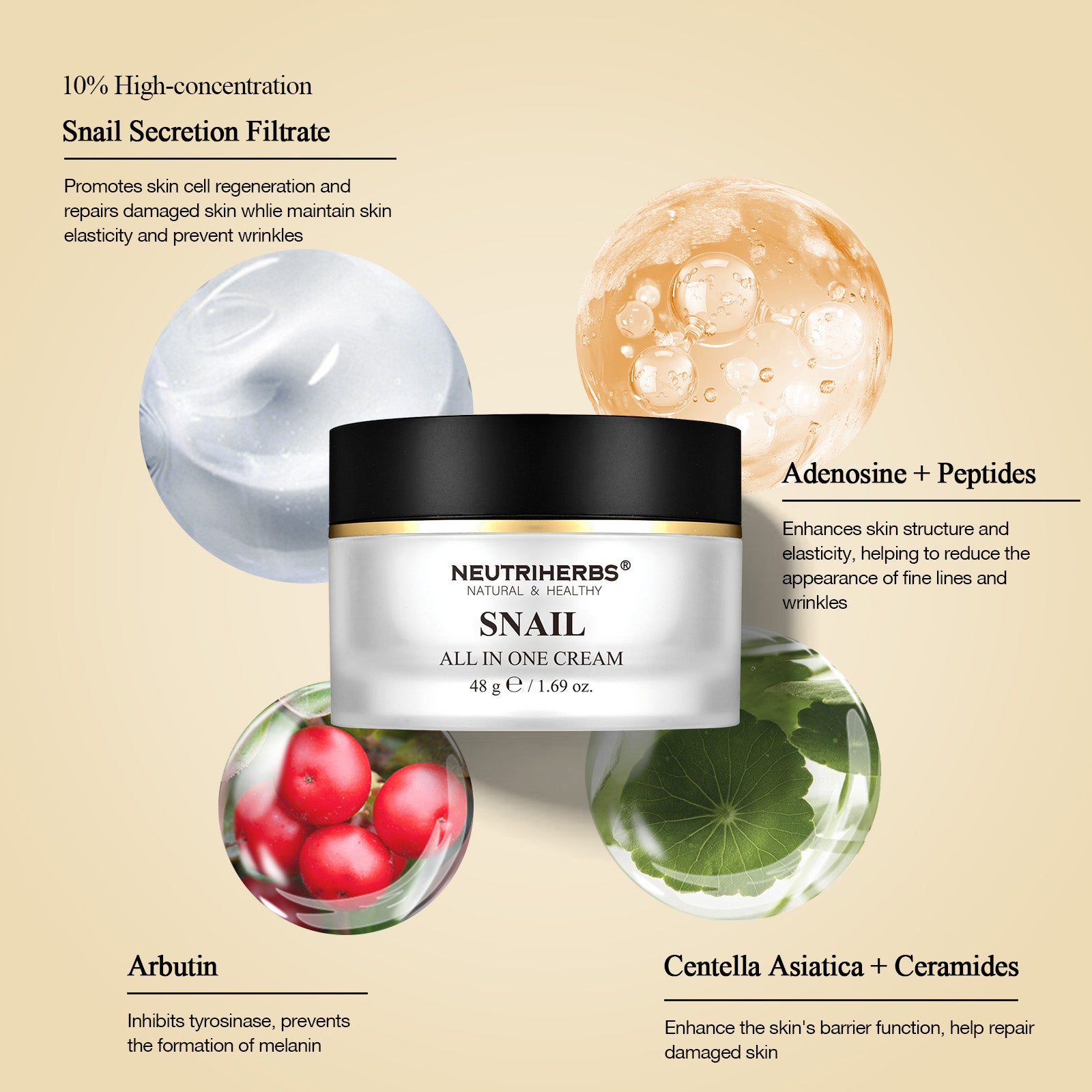 Snail All In One Cream - 48g