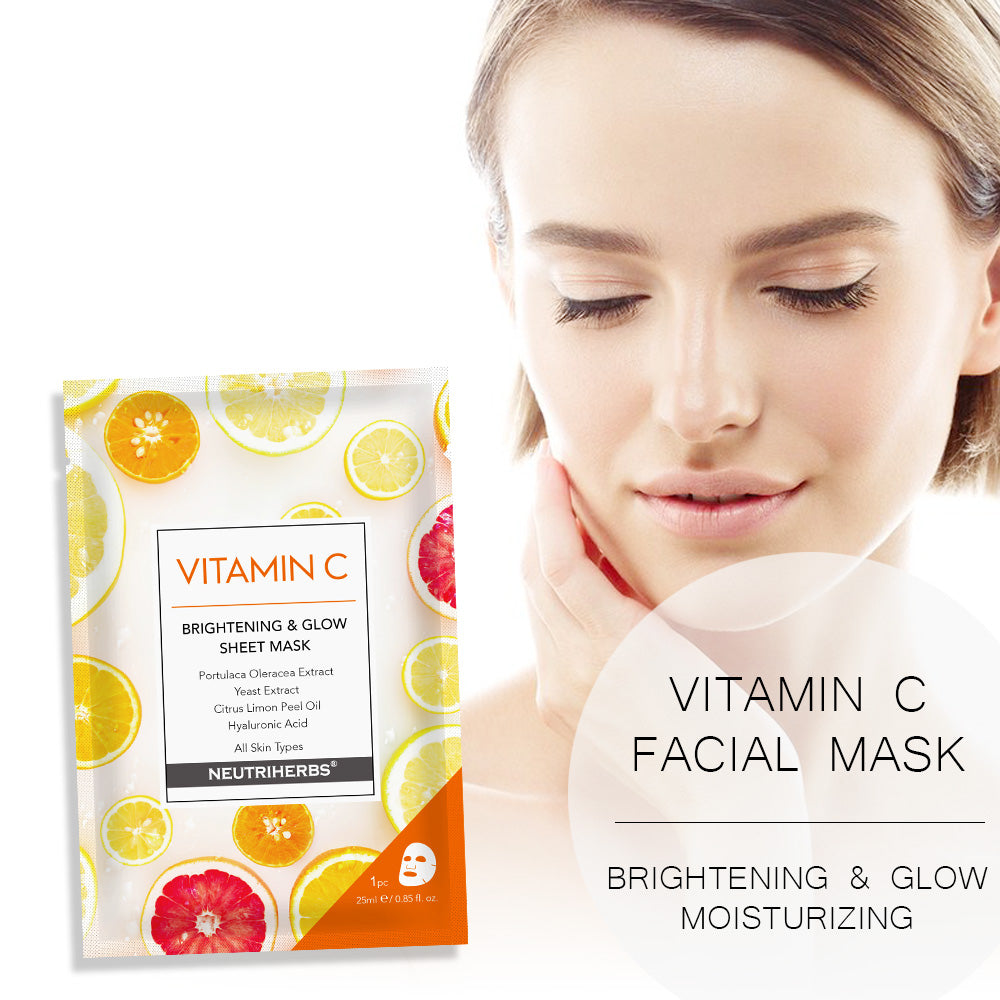 Vitamin C Facial Sheet Mask - 5pcs