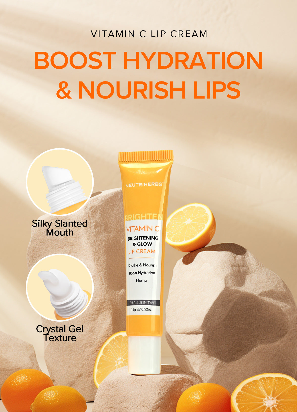 Vitamin C Brightening & Glow Lip Treatment Cream Neutriherbs Vitamin C Brightening & Glow Lip Treatment Cream Neutriherbs