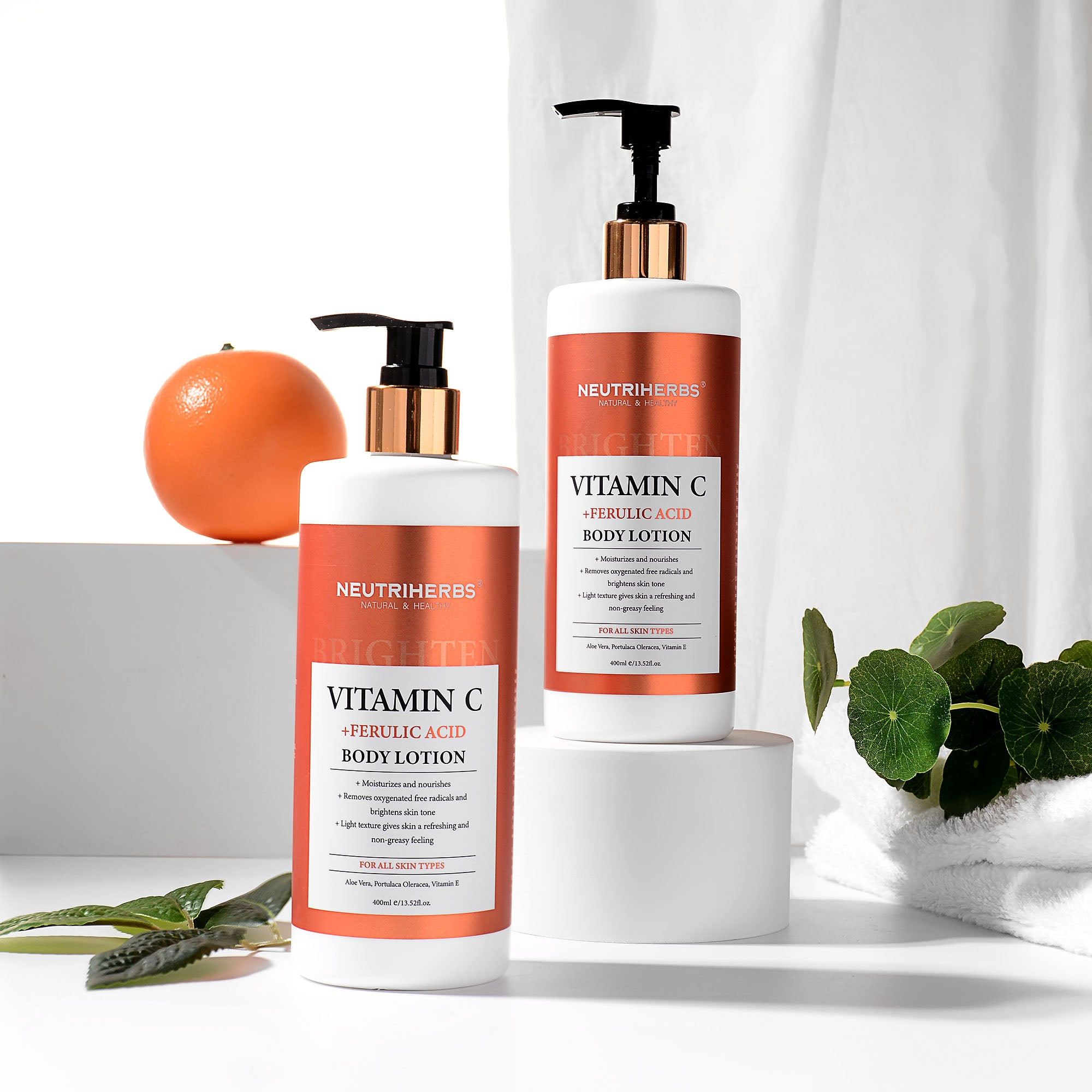 Vitamin C Brightening &amp; Glow Body Lotion (With Ferulic Acid) - 400ml