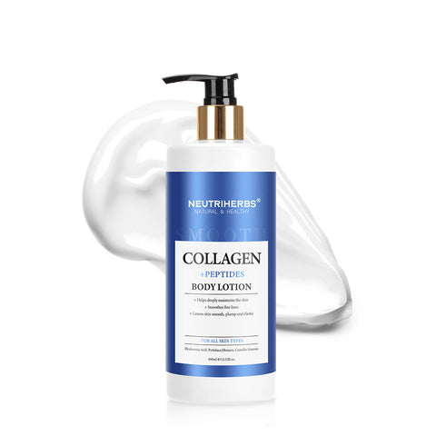 Neutriherbs Collagen Body Lotion For Anti Aging (With Peptides) - 400ml