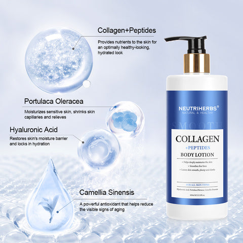 Neutriherbs Collagen Body Lotion For Anti Aging (With Peptides) - 400ml