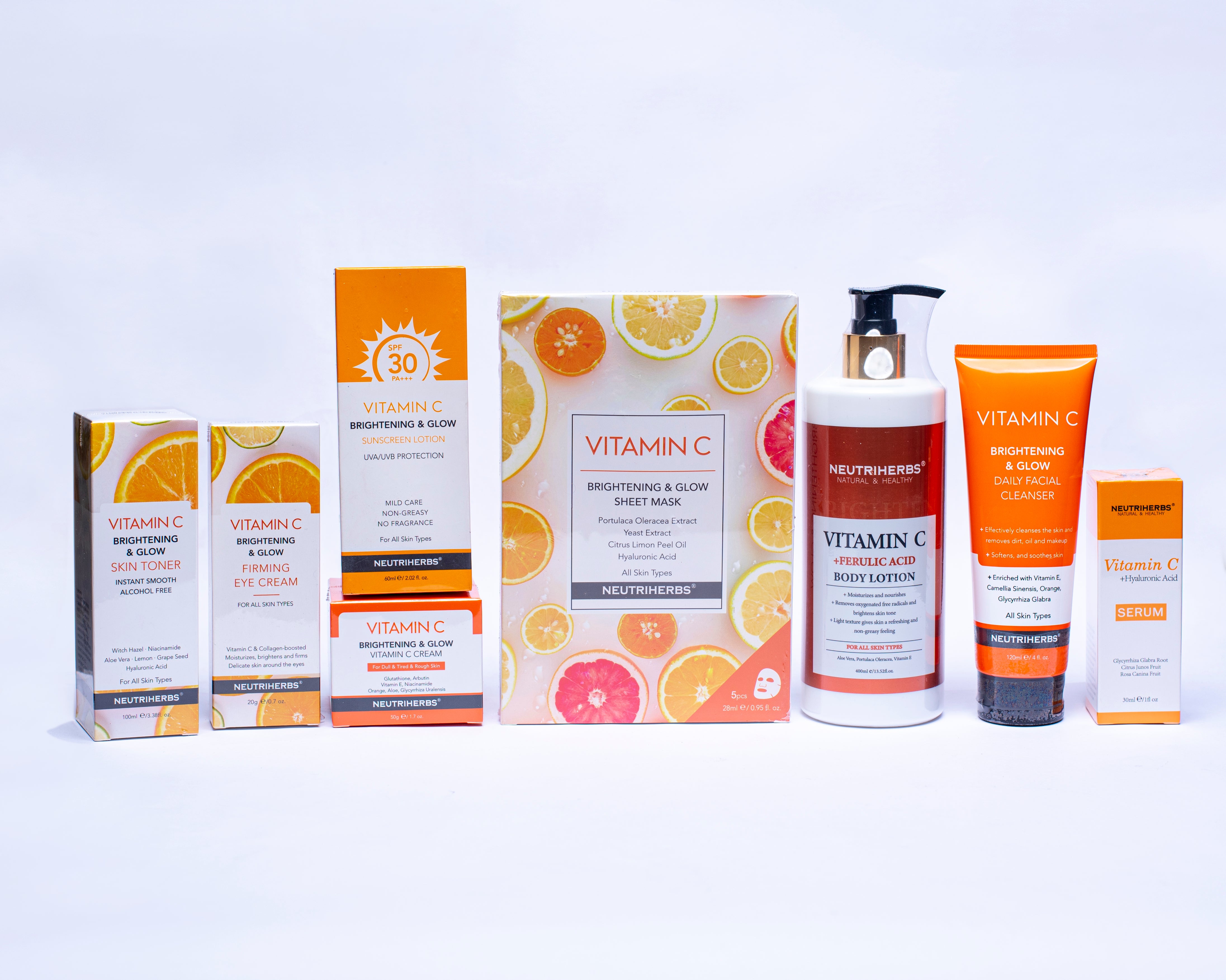 Vitamin C Glow Boost Complete Face &amp; Body Care  Kit